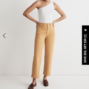 Madewell Emmett 2.0 Wide-Leg Crop Pants